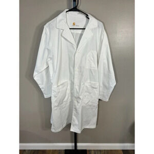 CARHARTT Ripstop Lab Coat L  White |  Laboratory Work Fancy Dress Button Up